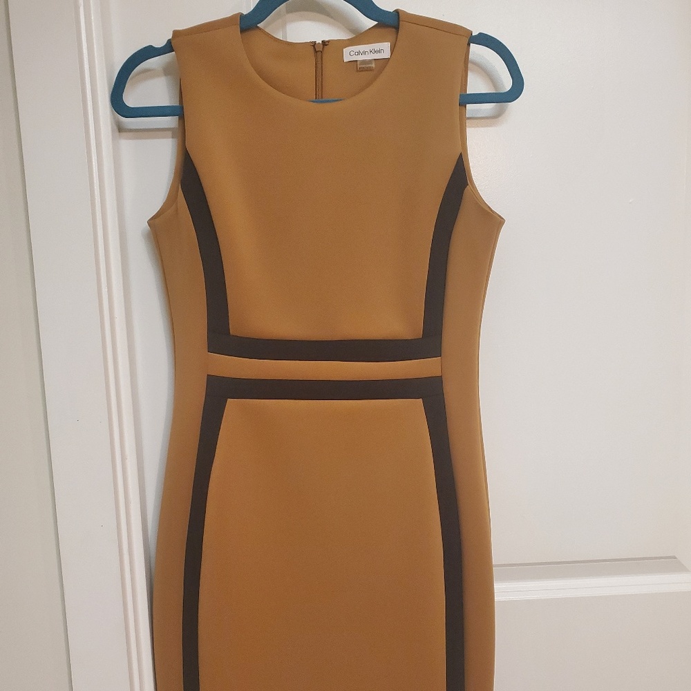 Brown and Black Calvin Klein Dress - 8P